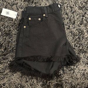 Pistola Jean Shorts in Black